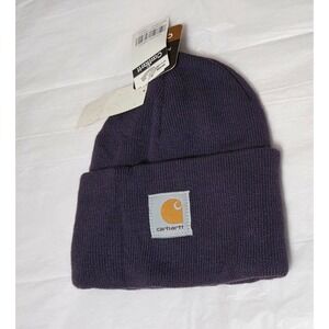 Carhartt Beanie Hat K001 Mens Womens Purple Acrylic One Size Fits All New w/Tags